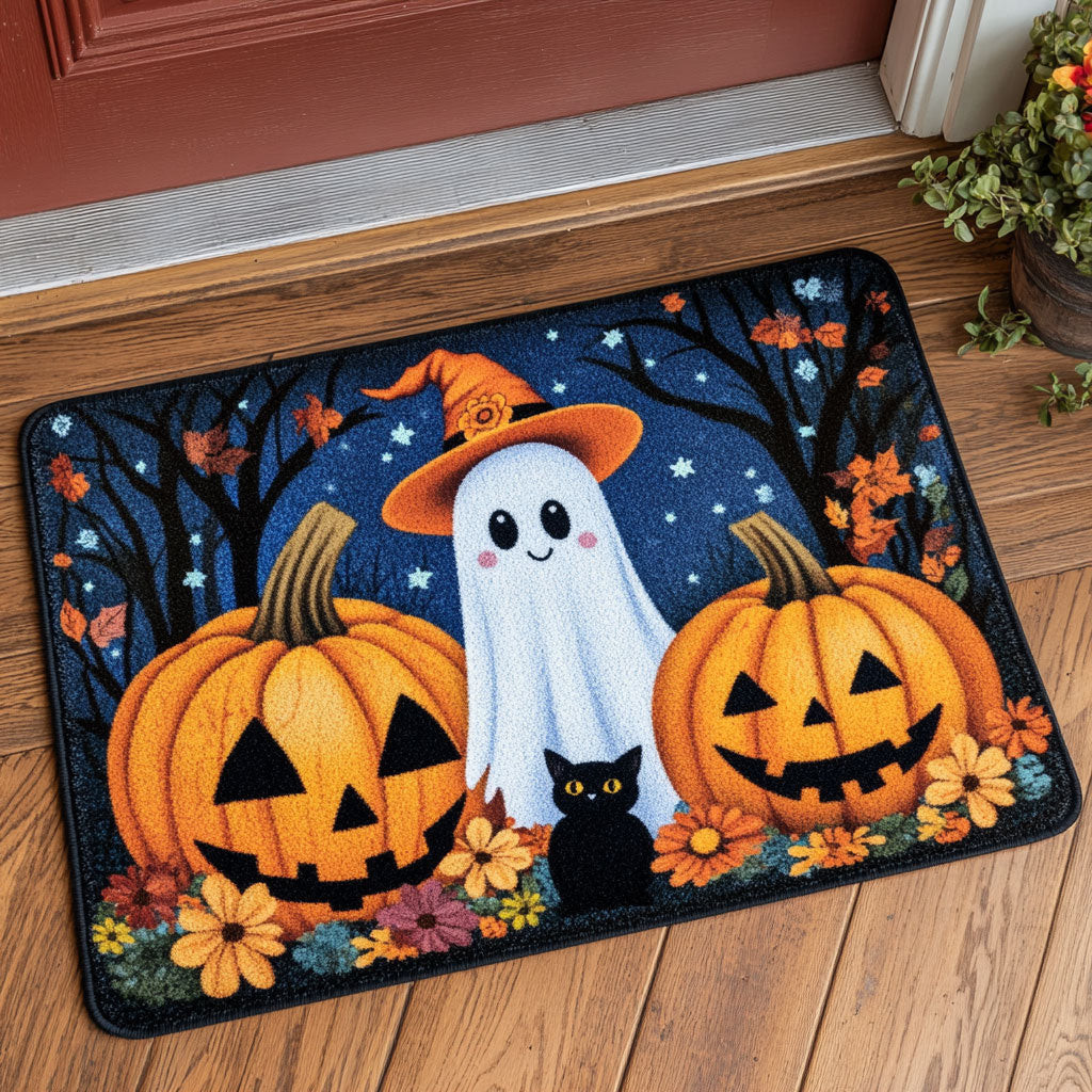 Autumn Ghost Doormat Best Halloween Gift For Friends and Family
