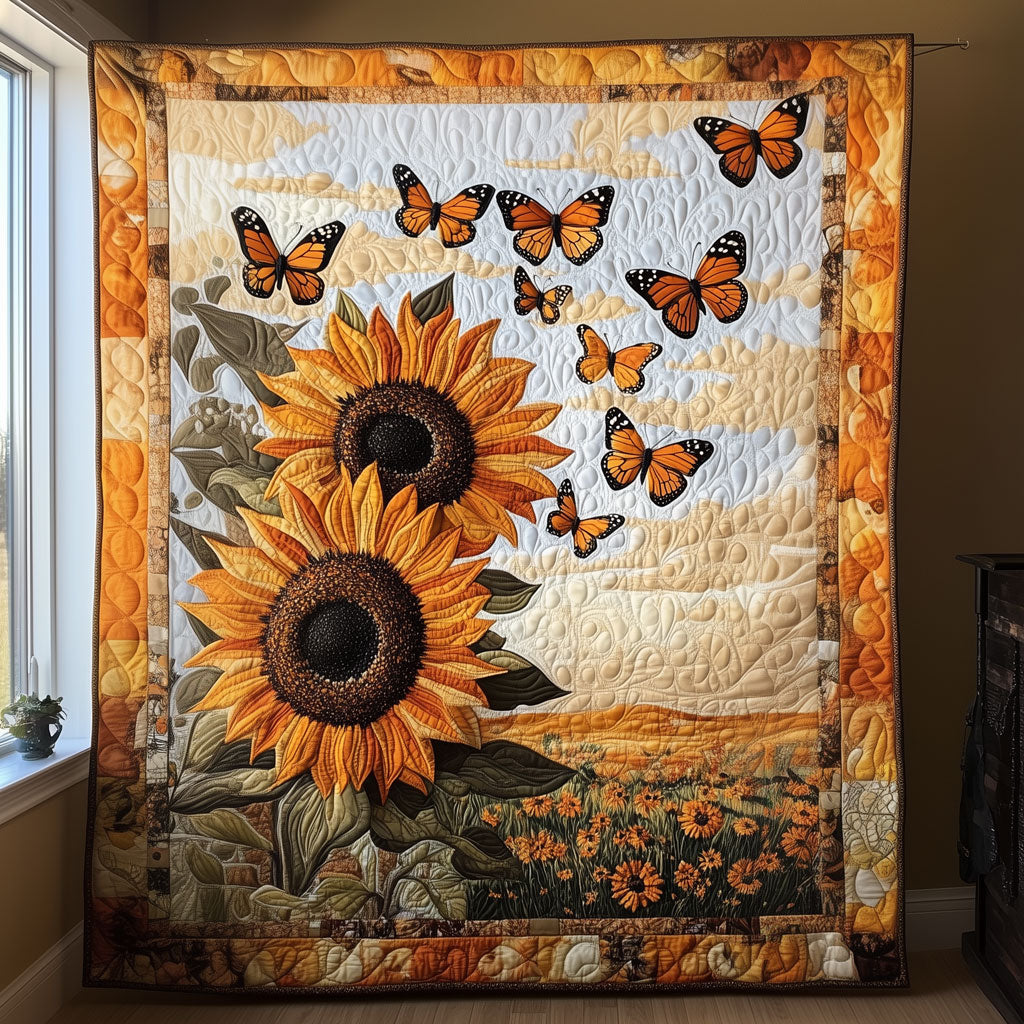 Autumn Glory Quilted Blanket Queen Size Blanket Christmas Presents For Girlfriend
