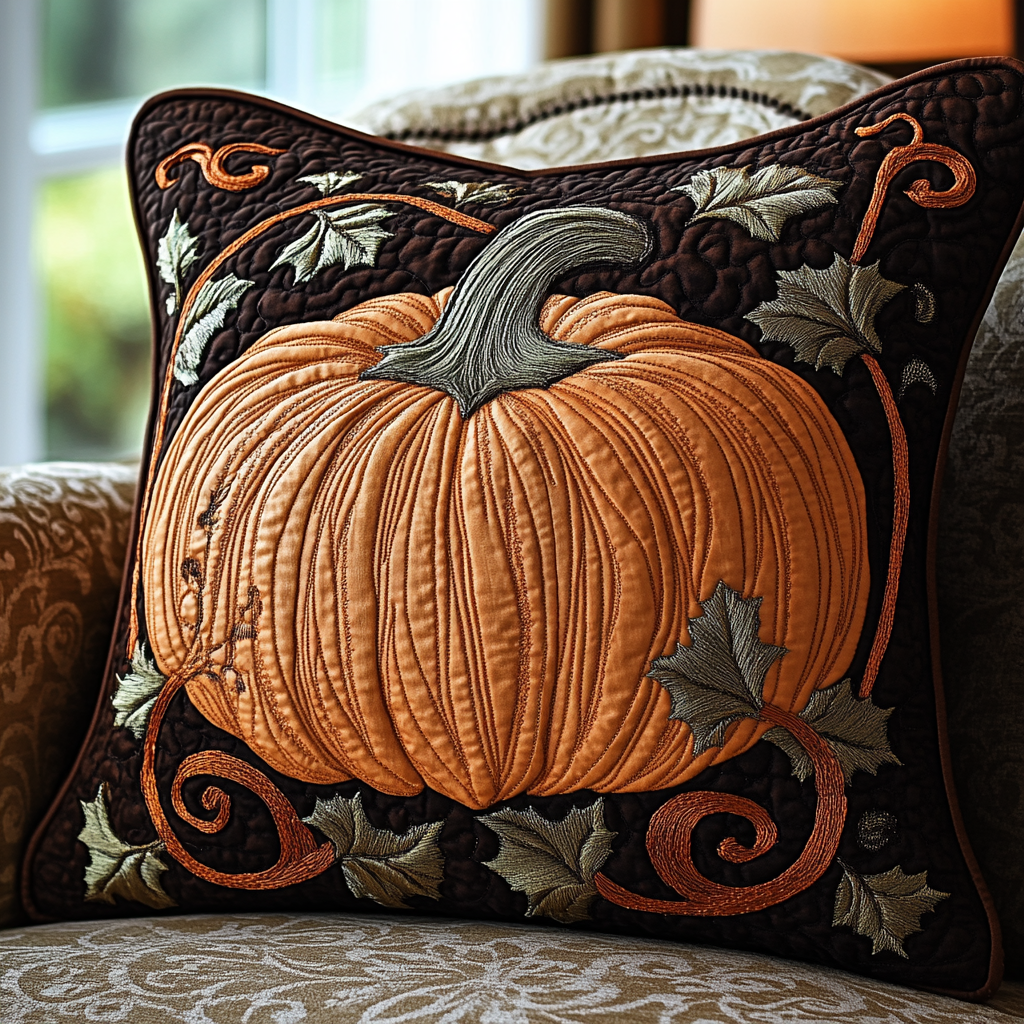 Autumn Glow Quilted Pillow Case Fall Theme Pillow Covers Best Friend Birthday Gifts