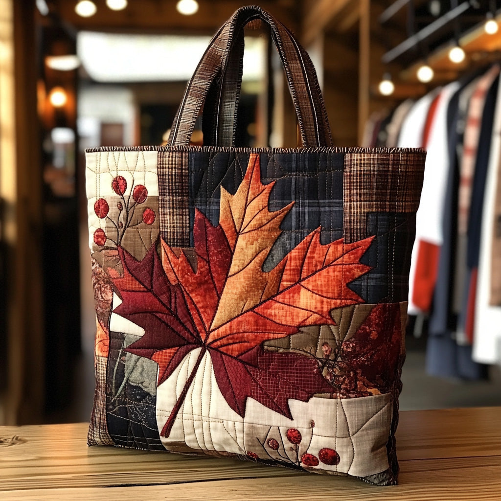 Autumn Glow Quilted Tote Bag Fall Autumn Gifts For Him