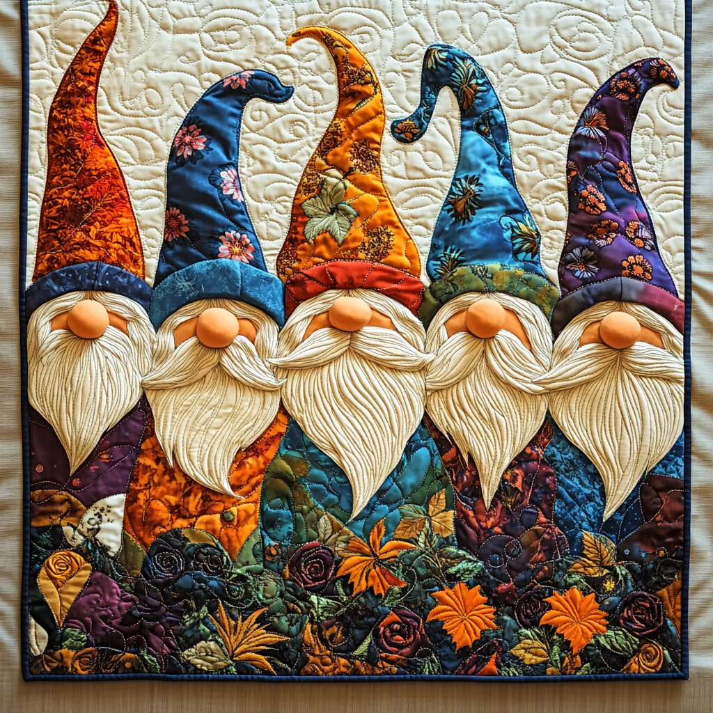 Autumn Gnome Quilted Placemat Thanksgiving Placemats Cute Gnome Gifts