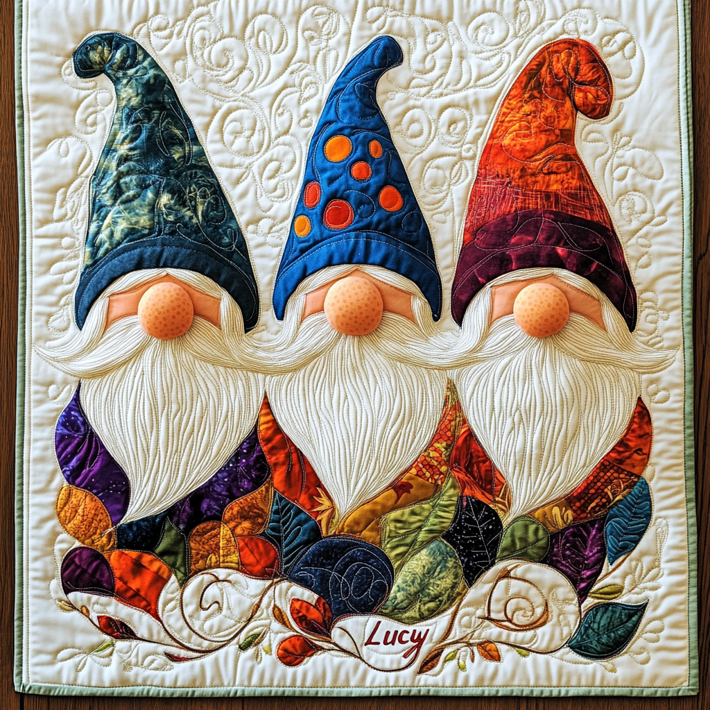 Autumn Gnome Quilted Placemat Thanksgiving Placemats Meaningful Gifts For Dad Birthday