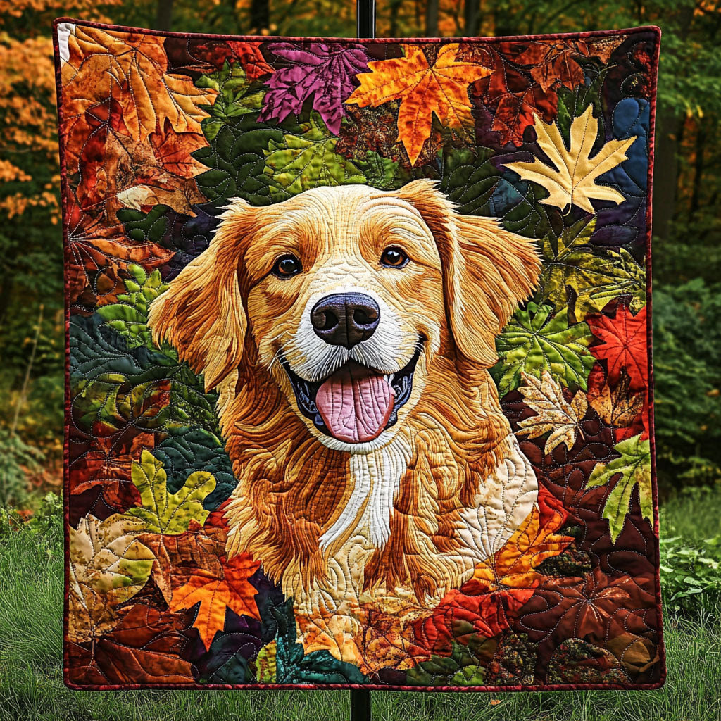 Autumn Gold Quilted Blanket Dog Gift Ideas For Dog Owners