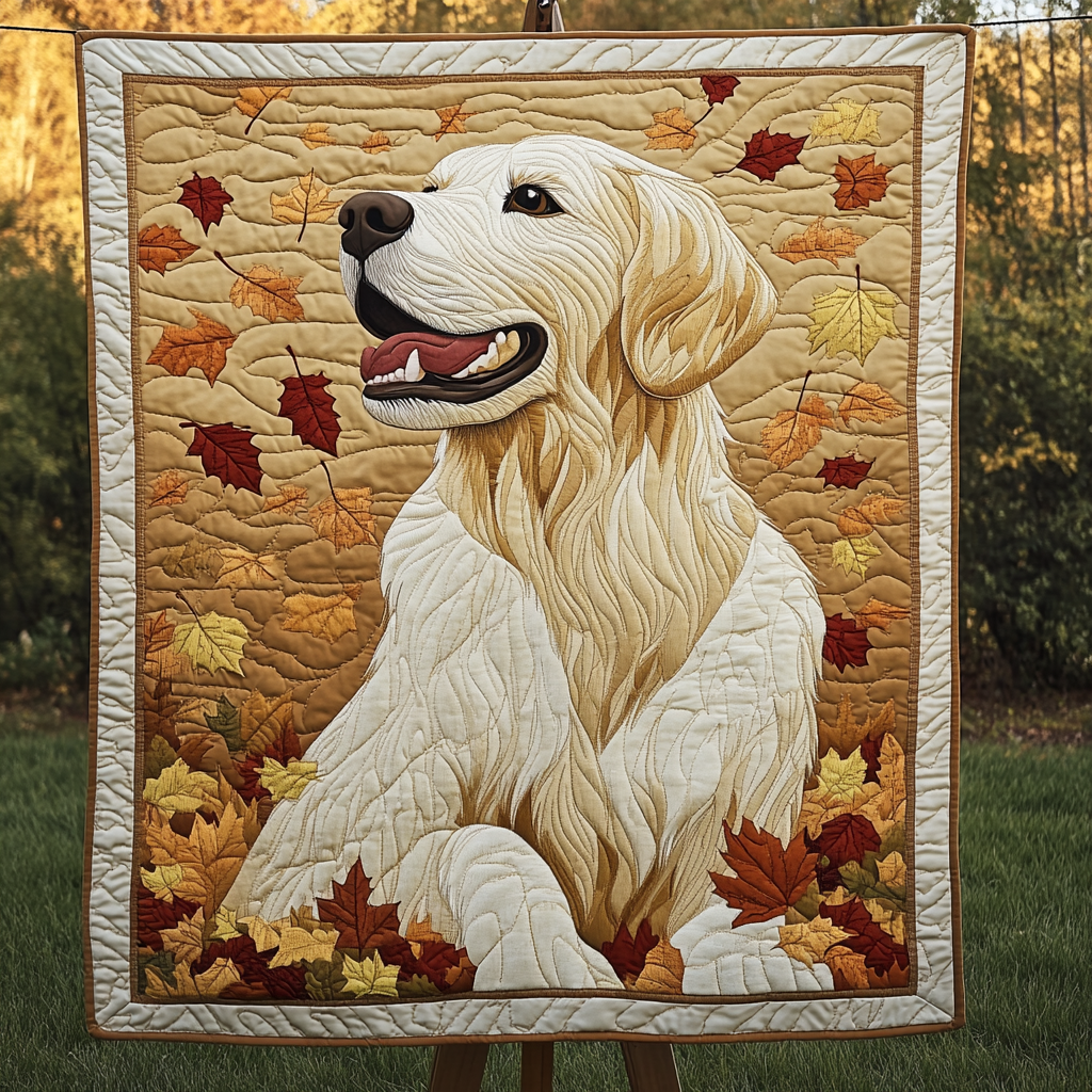 Autumn Gold Quilted Blanket Dog Gift Ideas For Dog Owners