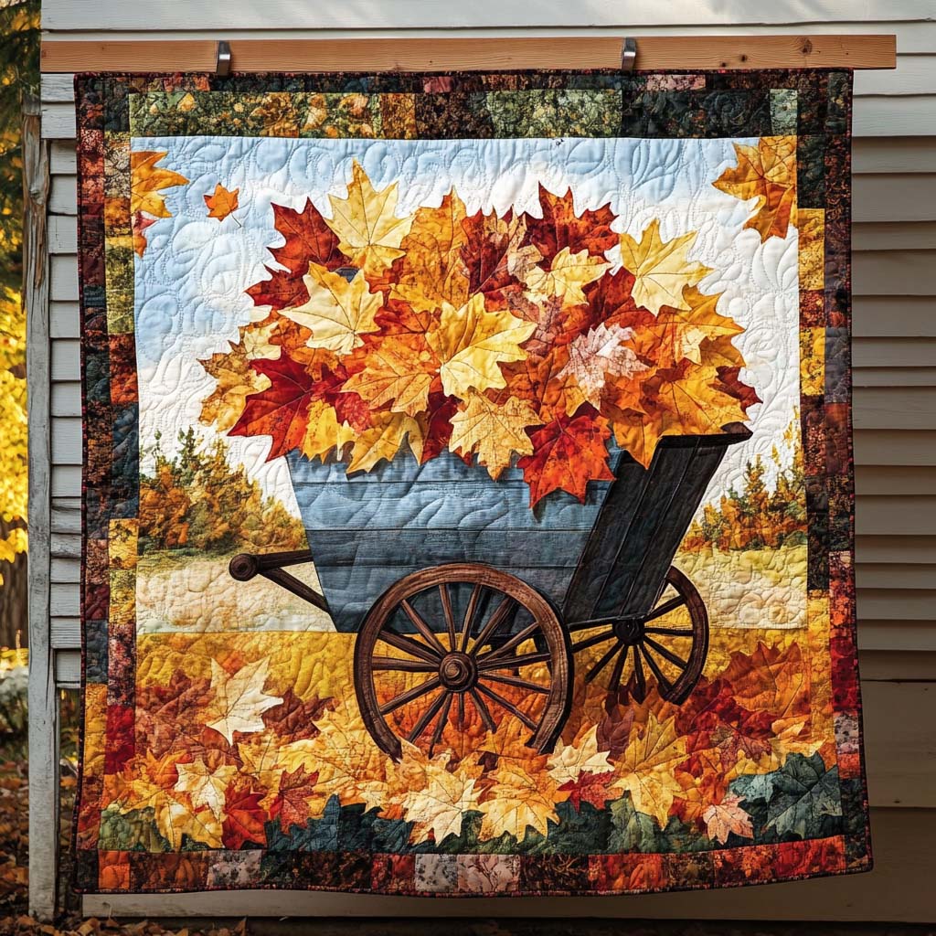 Autumn Golden Harvest Quilted Blanket Gift Ideas For Fall