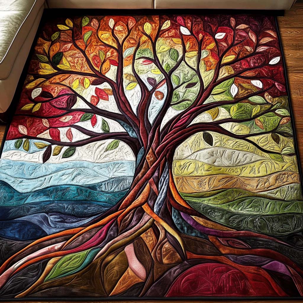 Autumn Harmony Area Rug Entryway Decor Tree Of Life Gifts For Her