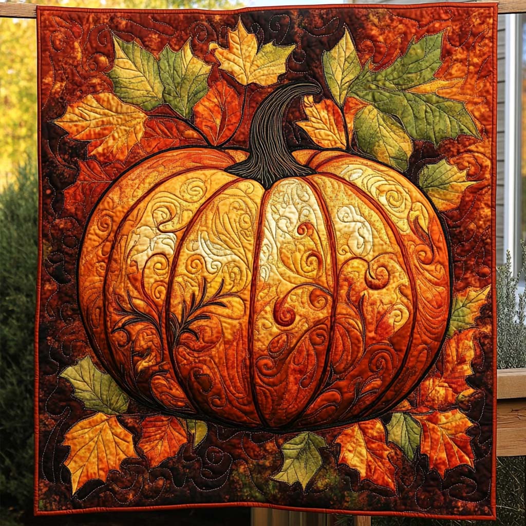 Autumn Harvest Quilted Blanket Cozy Fall Gift Ideas