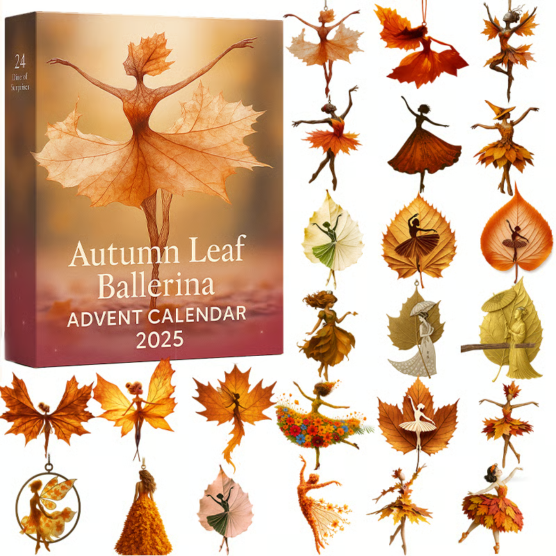 Autumn Leaf Ballerina Advent Calendar 2025 Xmas Advent Calendar Fall Themed Xmas Gift