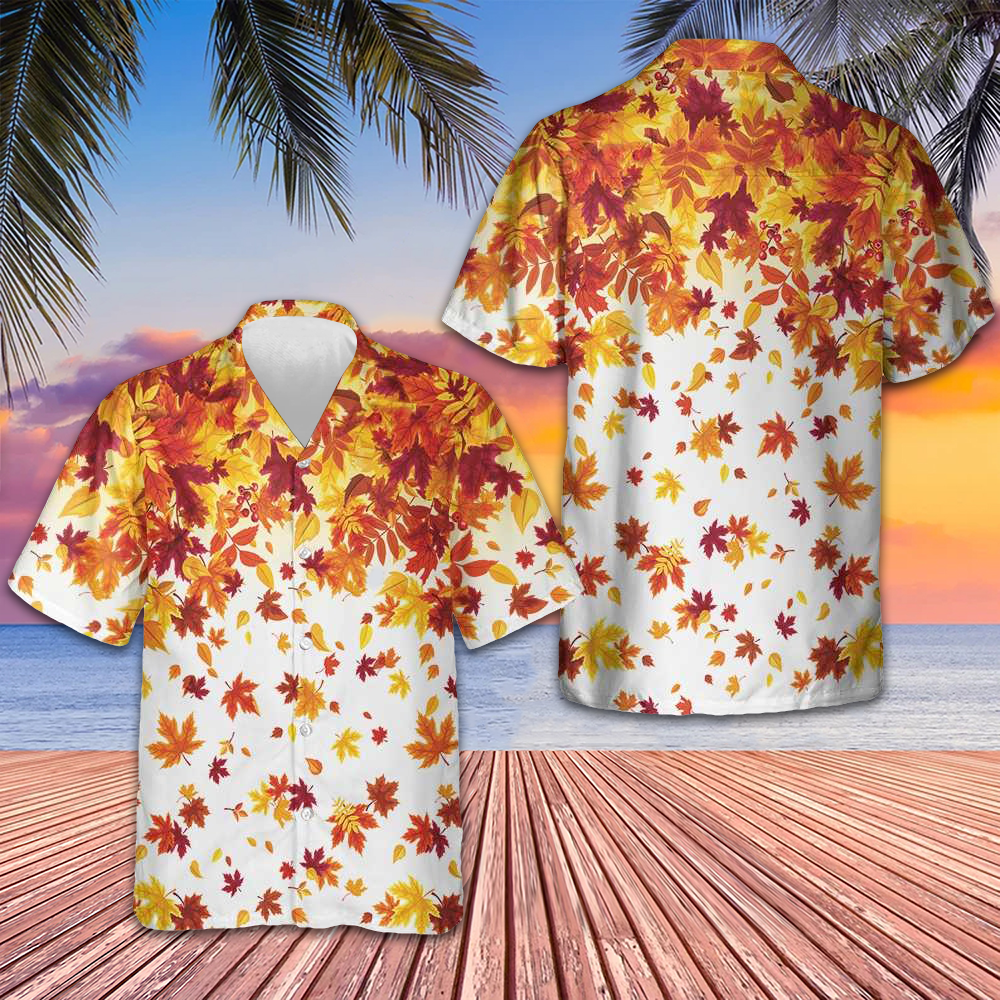 Autumn Leaves On Thanksgiving Hawaiian Shirt Mens Short Sleeve Button Up Gifts For Thanksgiving Autumn Leaves On Thanksgiving Hawaiian Shirt Mens Short Sleeve Button Up Gifts For Thanksgiving