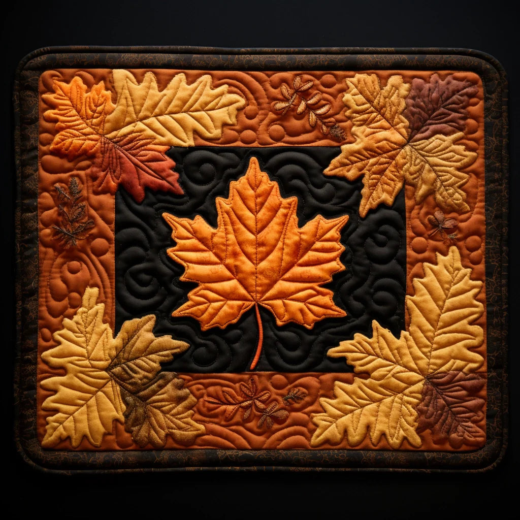 Autumn Leaves Quilted Placemat Modern Placemats Great Gifts For Mom