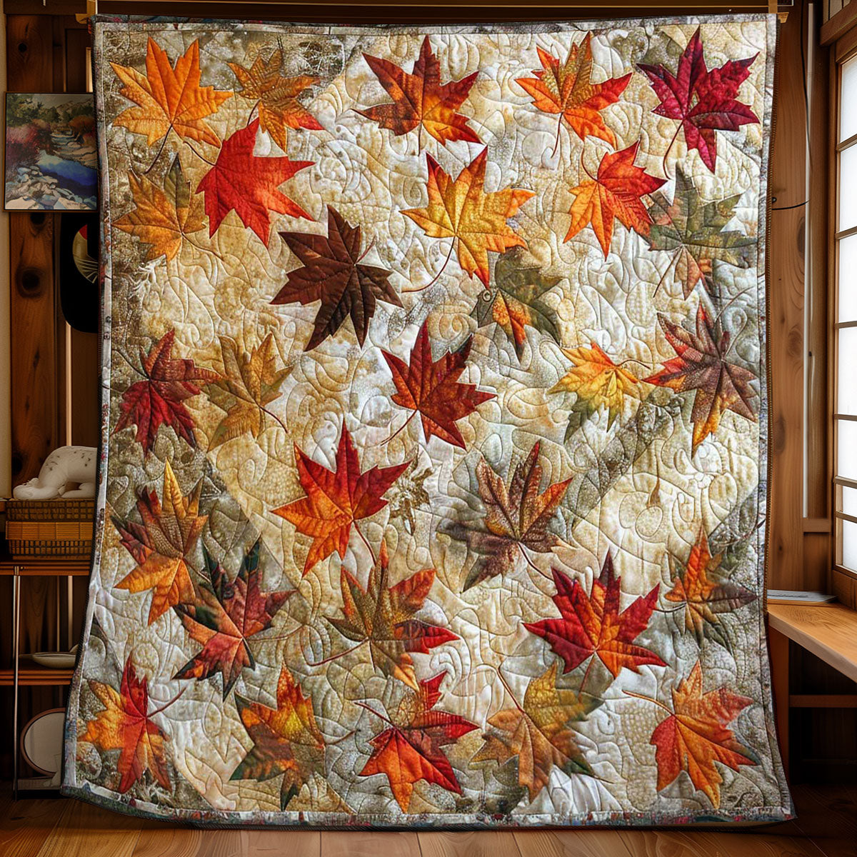 Autumn Maple Serenade Quilt Blanket Best Throw Blanket Christmas Gifts For Dad From Daughter