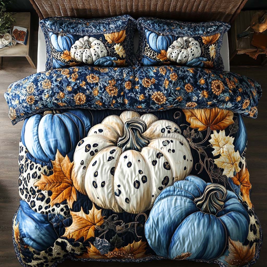 Autumn Meadow Whispers Quilted Bedding Set Bed Decorations Cute Fall Gift Ideas