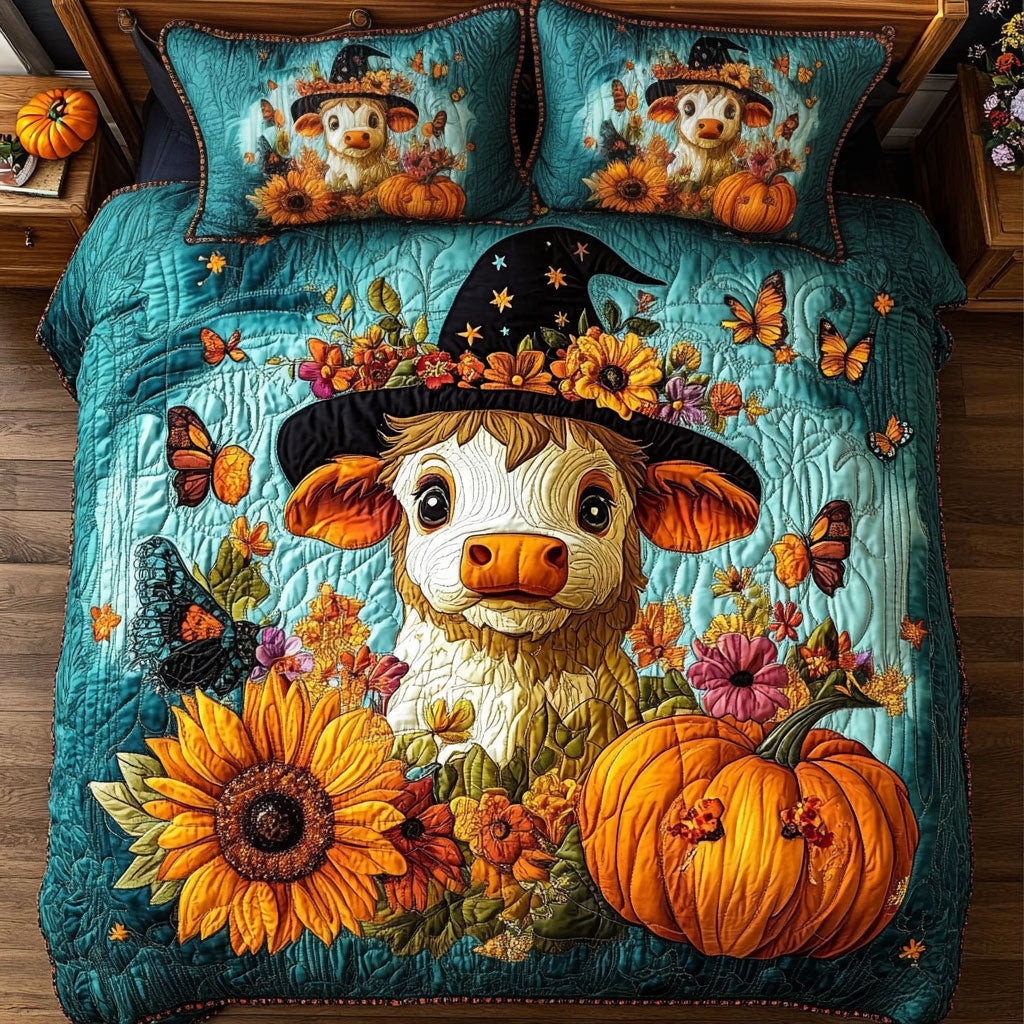 Autumn Moo Magic Bedding Set Best Halloween Gift For Friends and Family