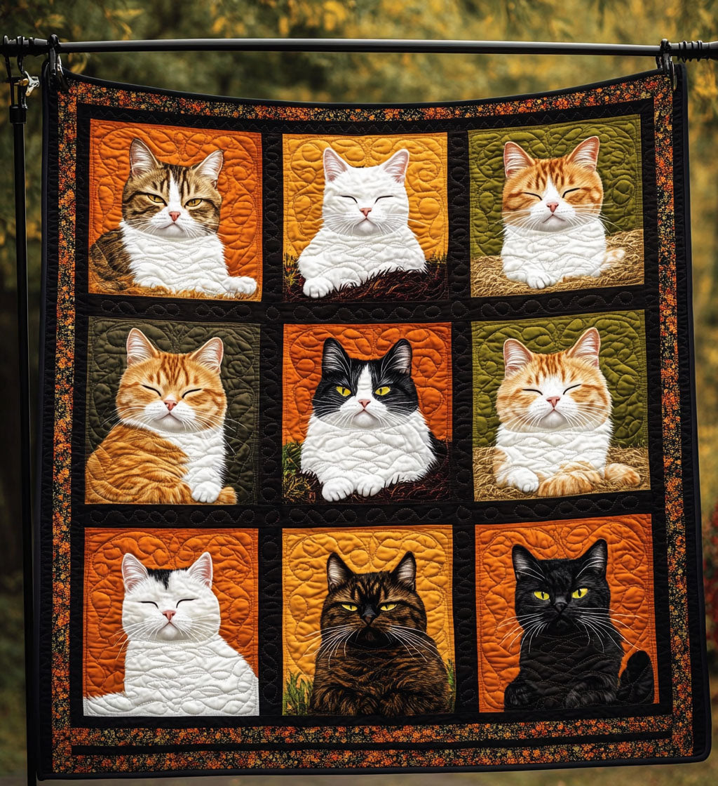 Autumn Patch Paws Quilted Blanket Cute Blankets For Her