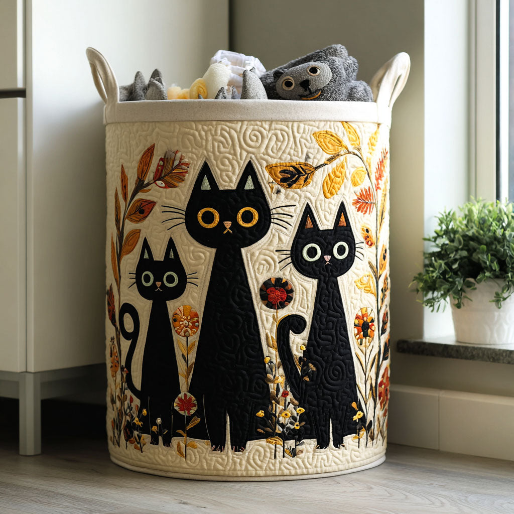 Autumn Paws Quilted Laundry Basket Best Gift For Him