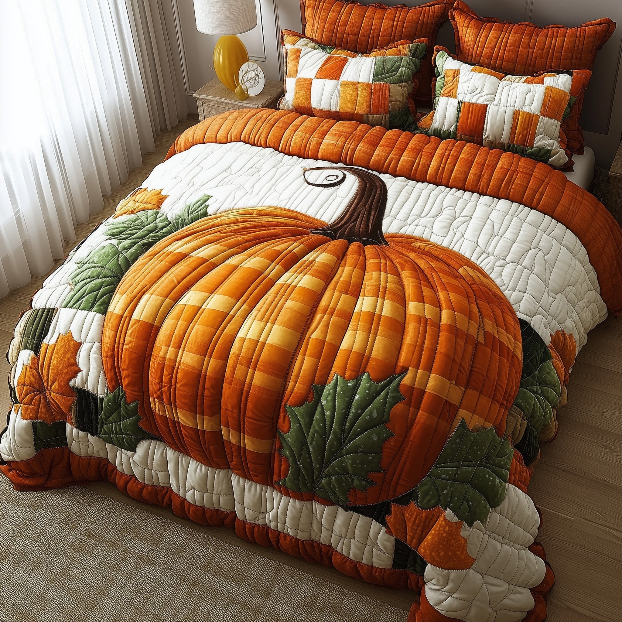Autumn Pumpkin Duvet Cover Set Merch For Home And Living