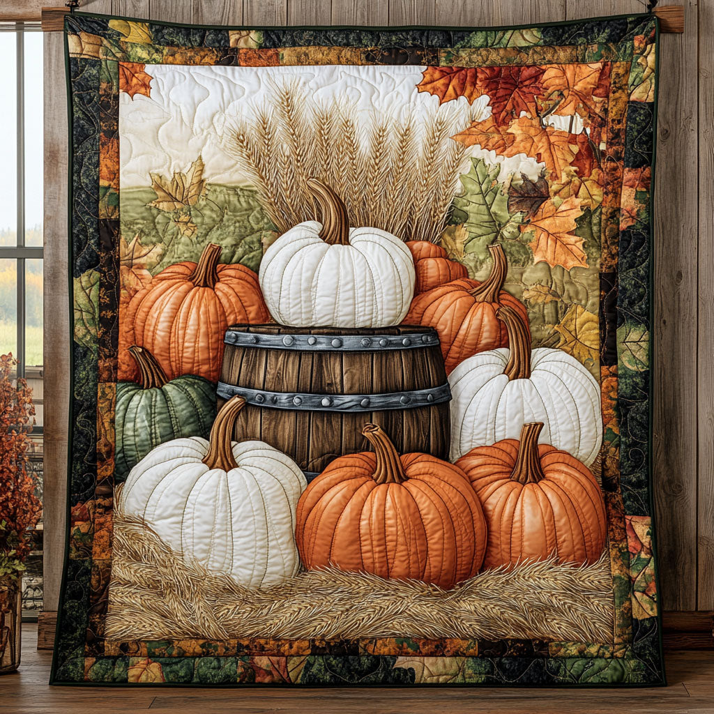 Autumn Pumpkin Quilt Blanket King Size Blanket Christmas Gifts For Teens