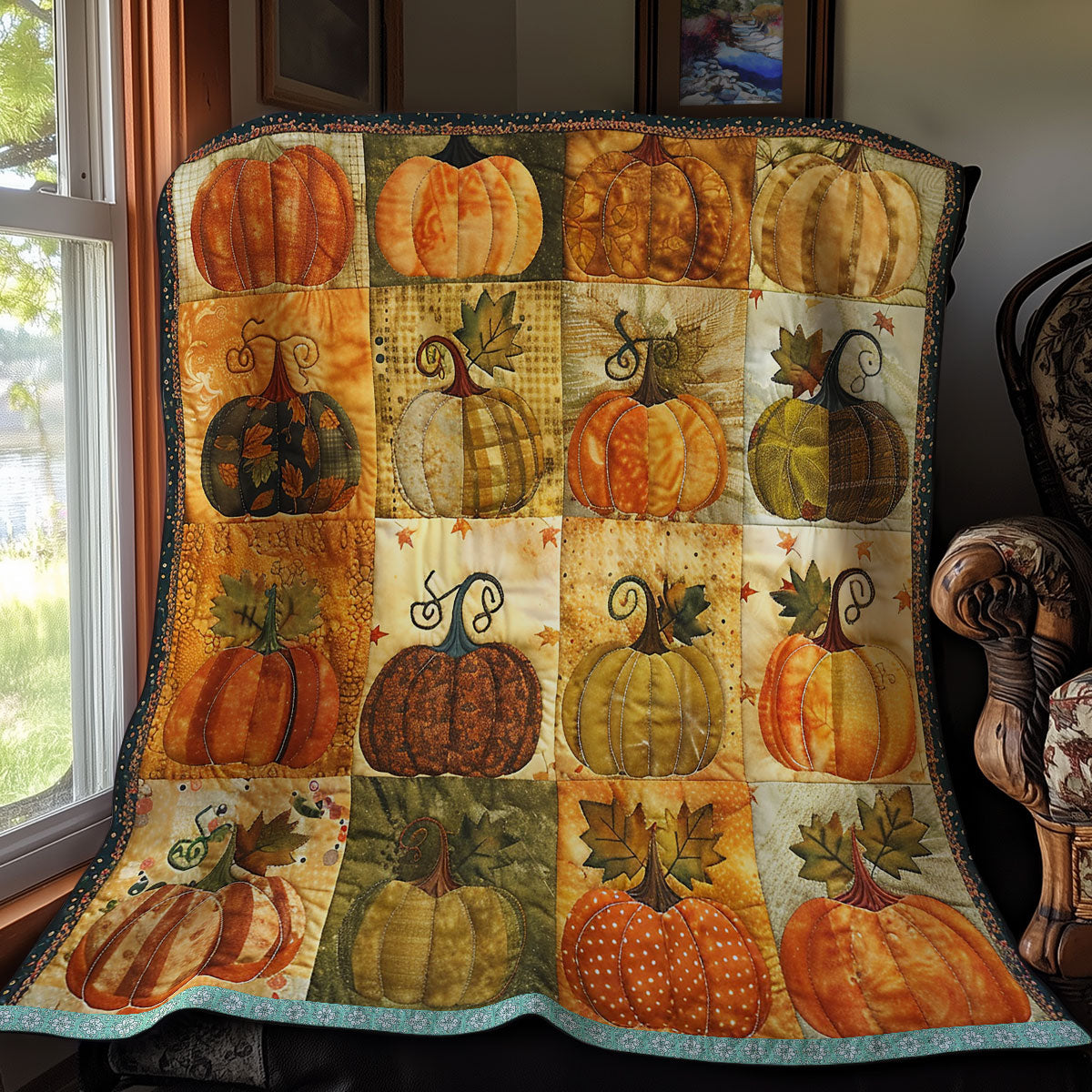 Autumn Pumpkins Quilt Blanket Best Blankets Christmas Presents For Son In Law