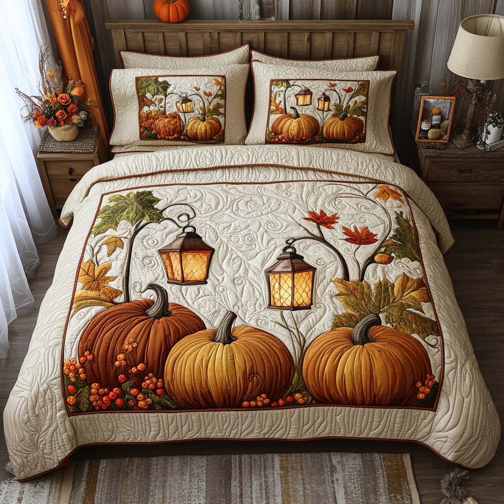 Autumn Quilted Bedding Set Bed Decorations Mid Autumn Festival Gift Ideas