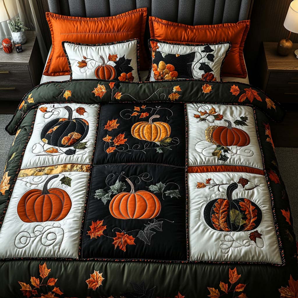 Autumn Quilted Bedding Set Bed Decorations Mid Autumn Festival Gift Ideas