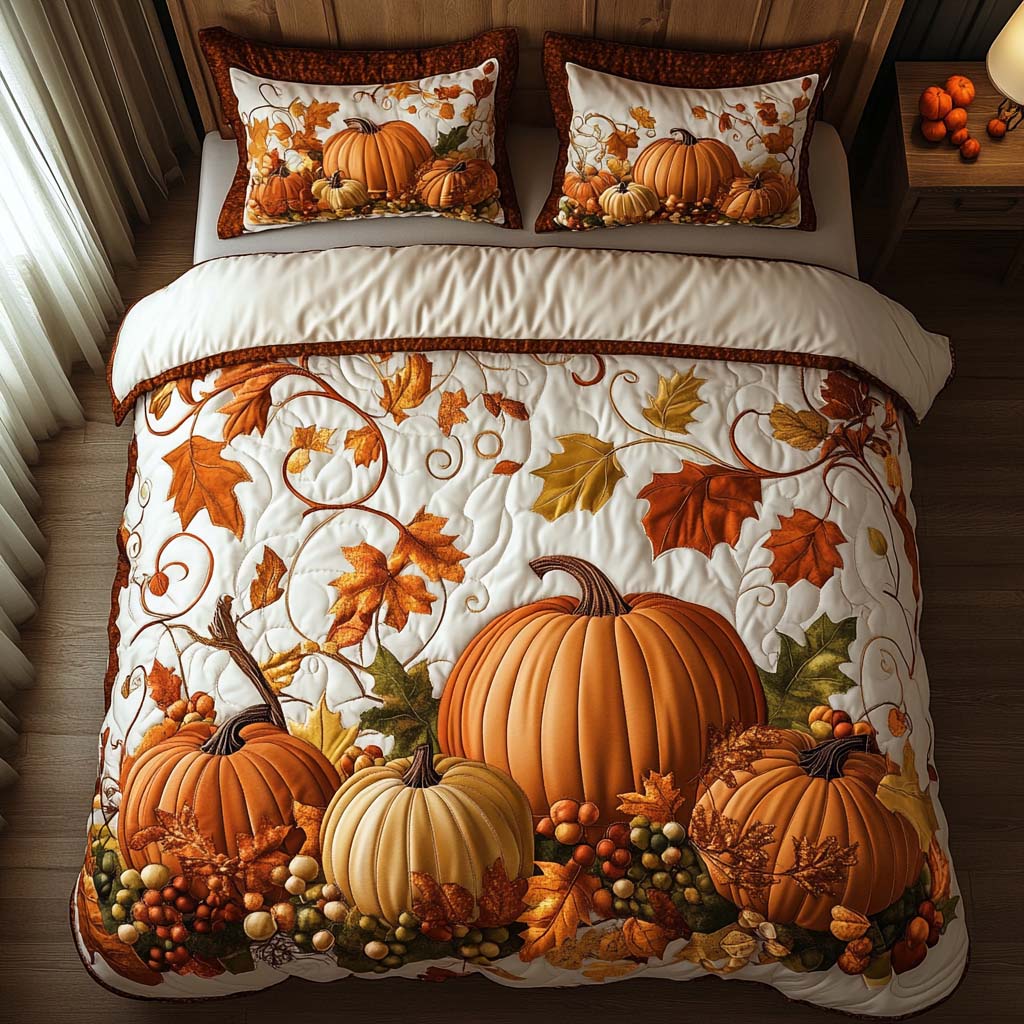 Autumn Quilted Bedding Set Bed Decorations Mid Autumn Festival Gift Ideas