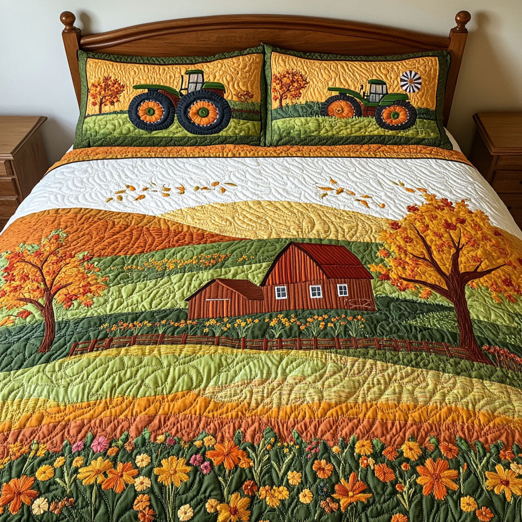 Autumn Serenity Quilted Bedding Set Bedroom Decorations Autumn Gift Ideas