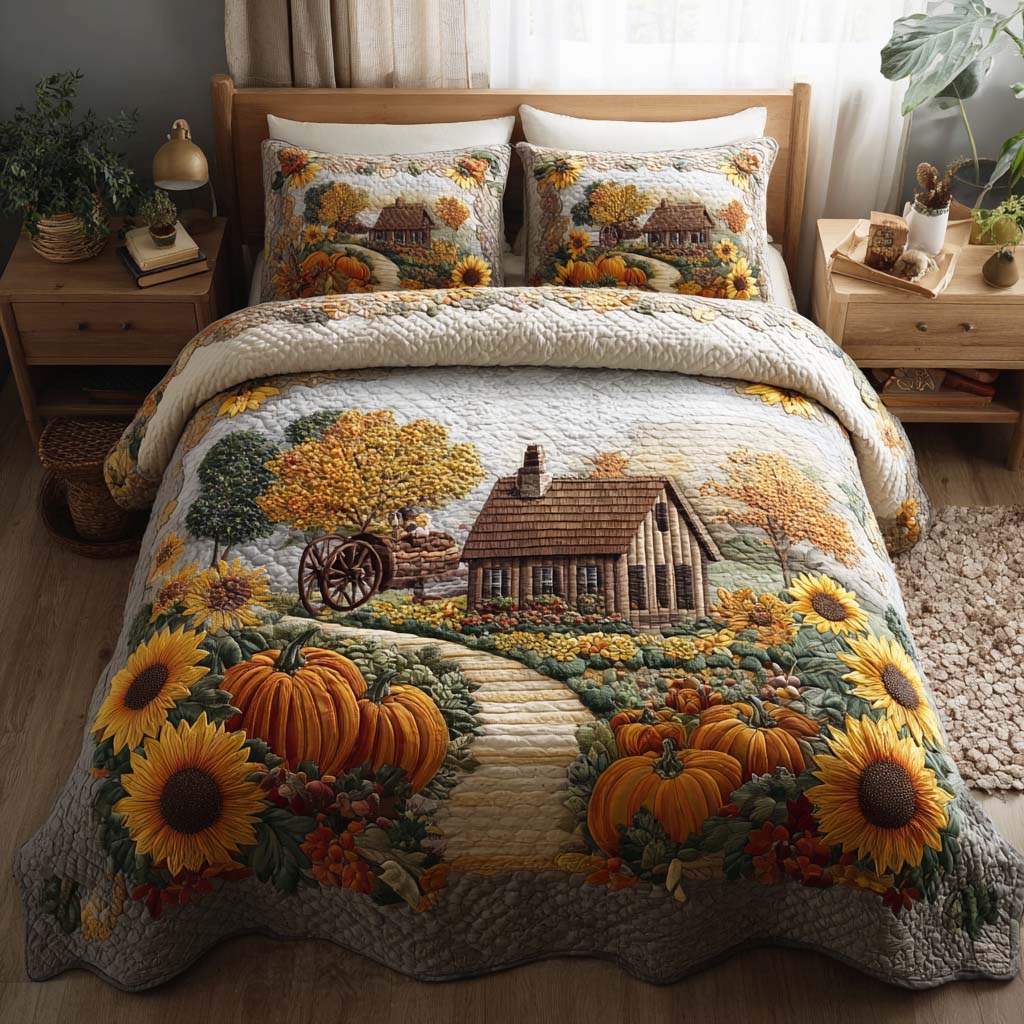 Autumn Serenity Quilted Bedding Set Best Comforter Sets Gift Ideas For Fall