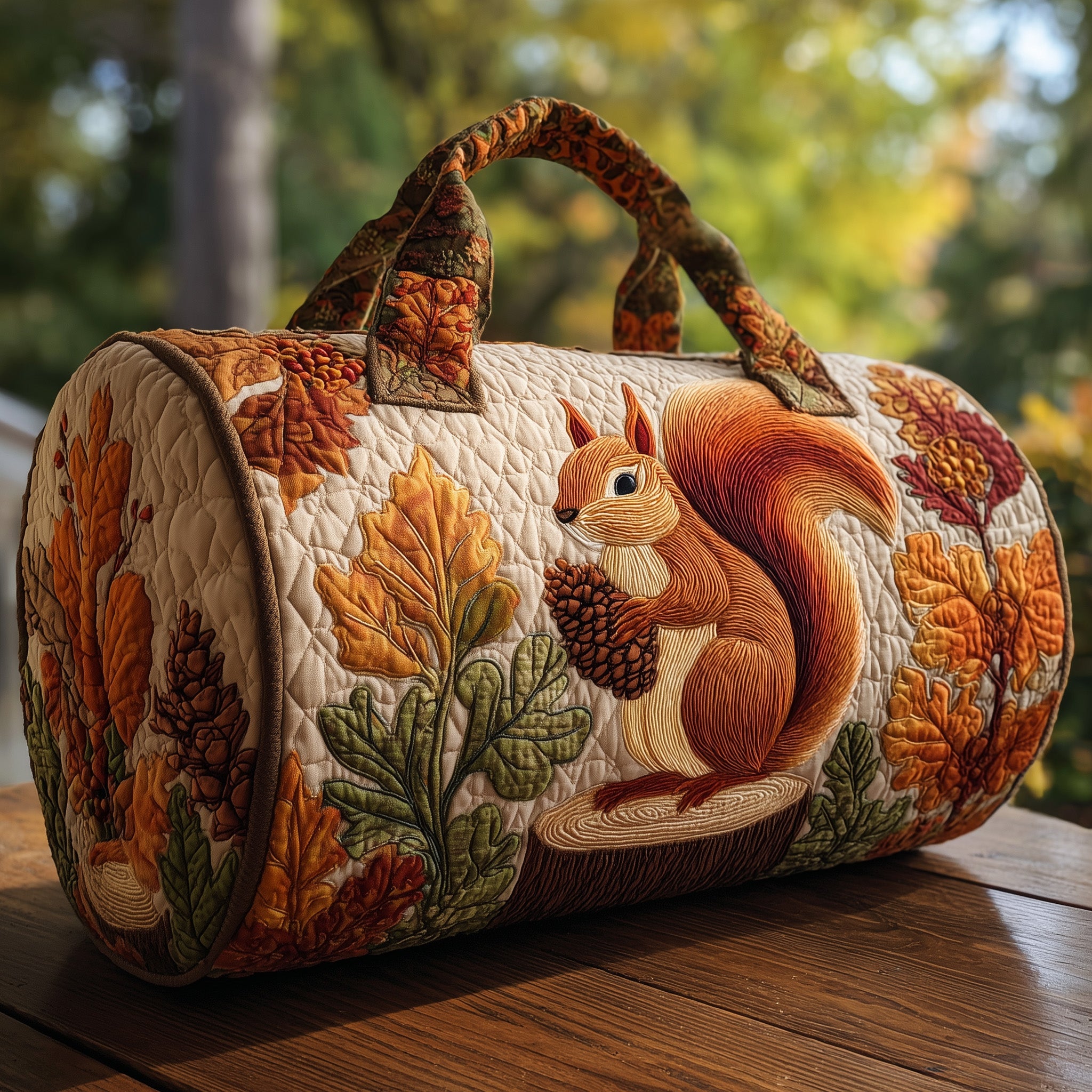 Autumn Spirit Quilted Duffle Bag Christmas Gift Idea