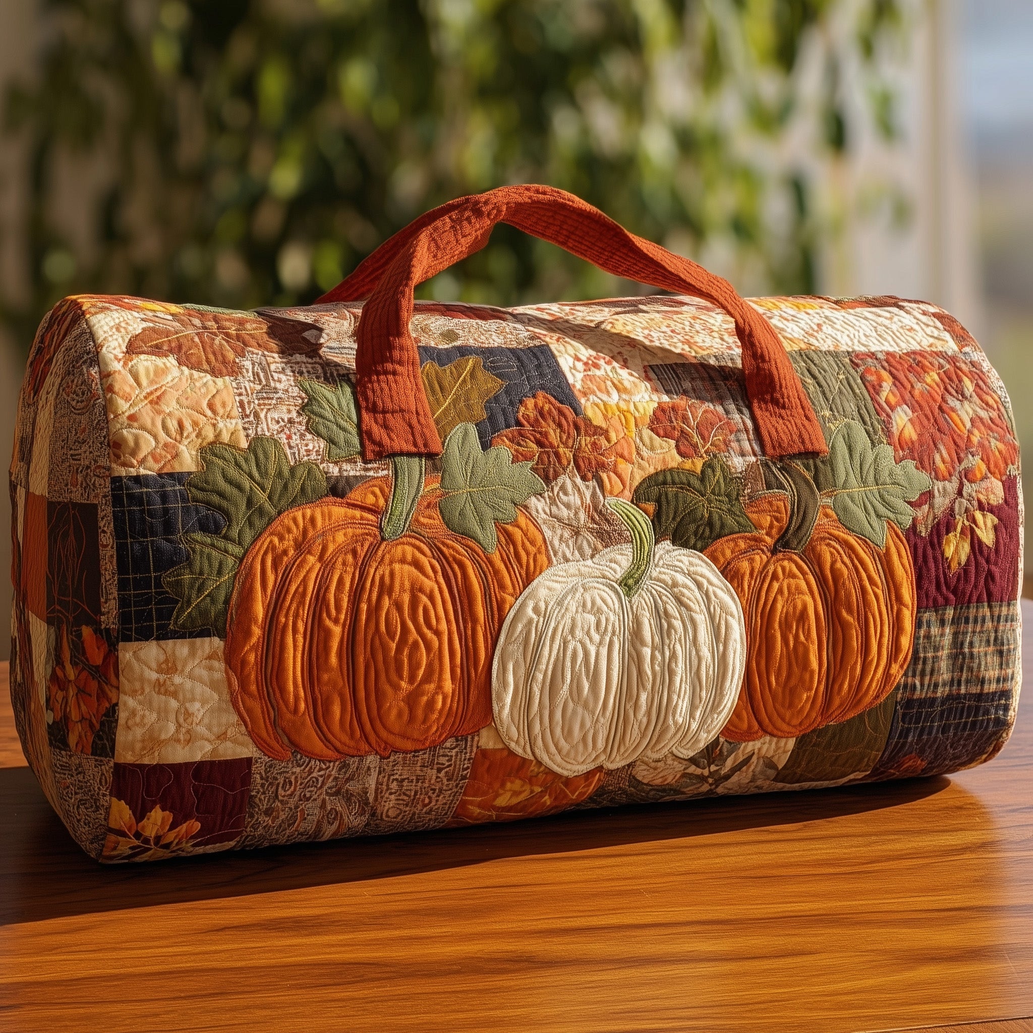 Autumn Spirit Quilted Duffle Bag Durable And Lightweight