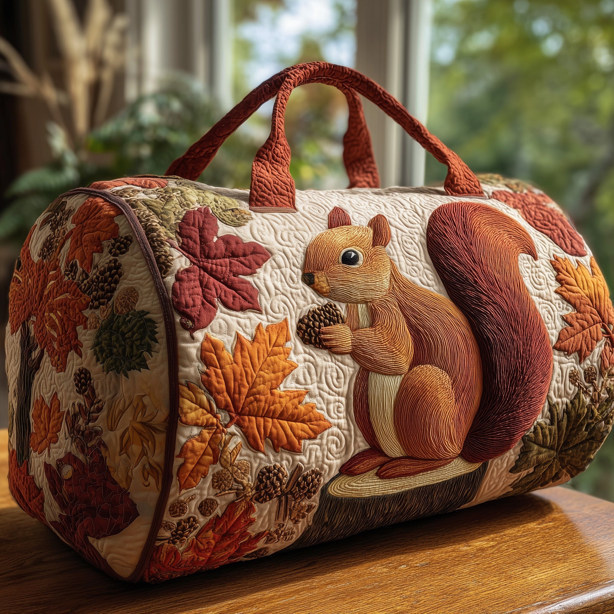 Autumn Spirit Quilted Duffle Bag Holiday Gift Idea