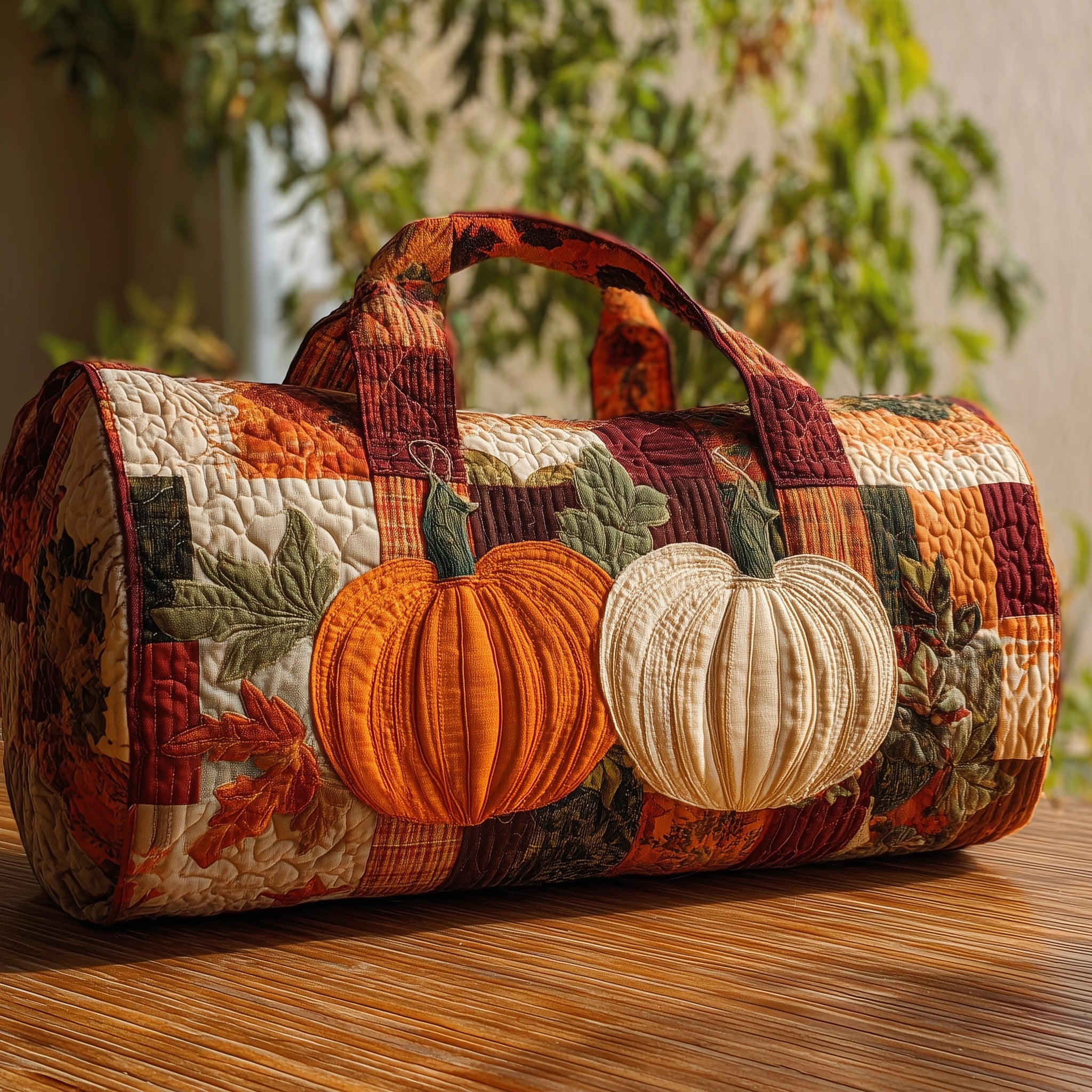 Autumn Spirit Quilted Duffle Bag Practical And Versatile