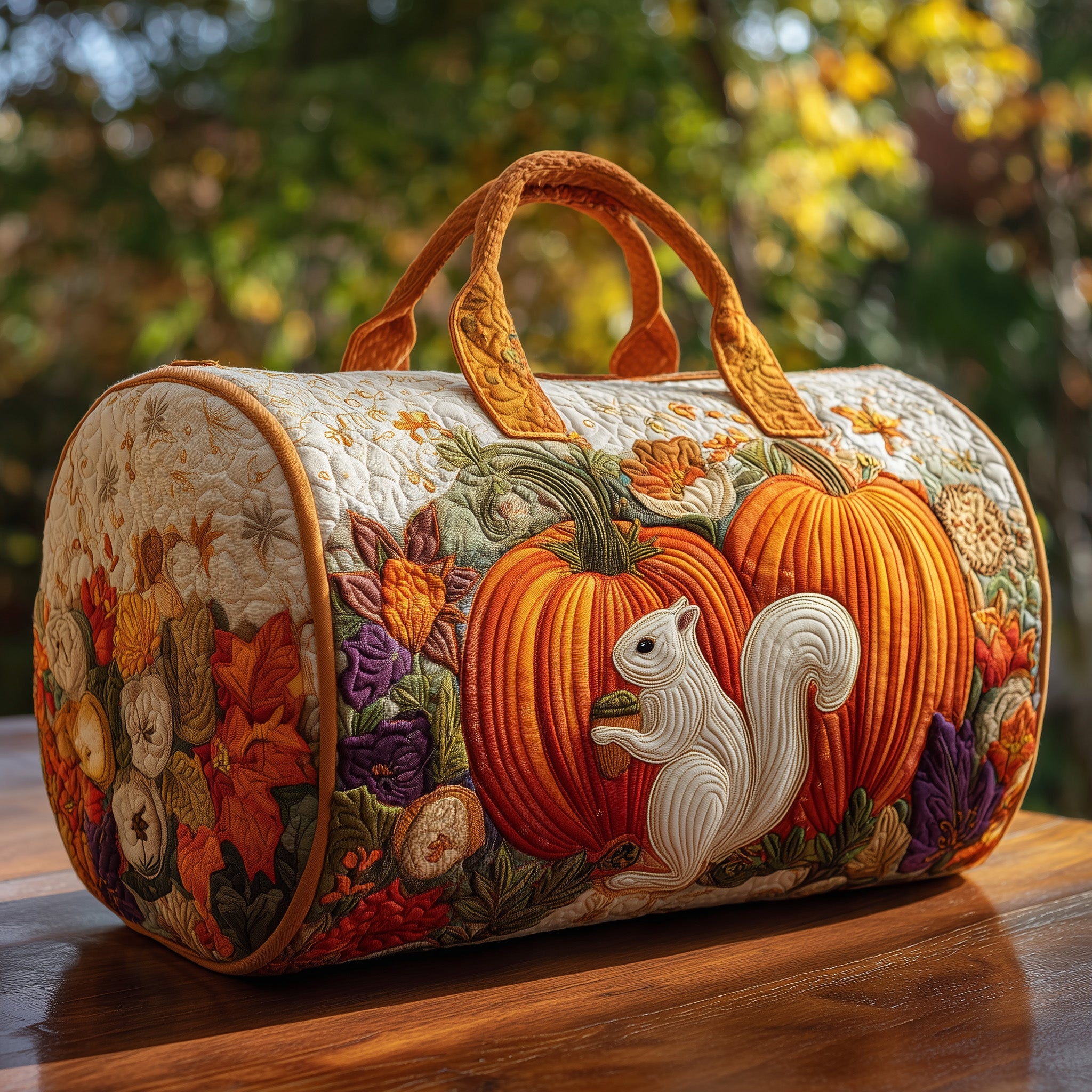 Autumn Spirit Quilted Duffle Bag Stylish And Practical