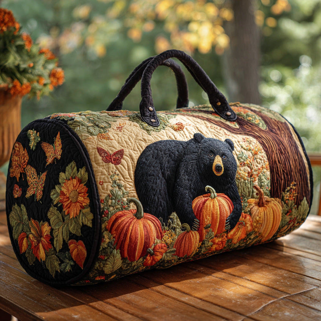 Autumn Spirit Quilted Duffle Bag Valentine's Day Gift Idea