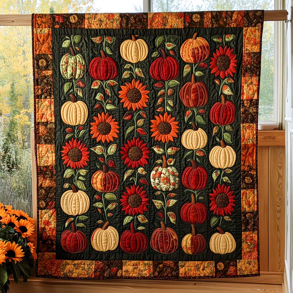 Autumn Splendor Quilted Blanket Autumn Gift Ideas