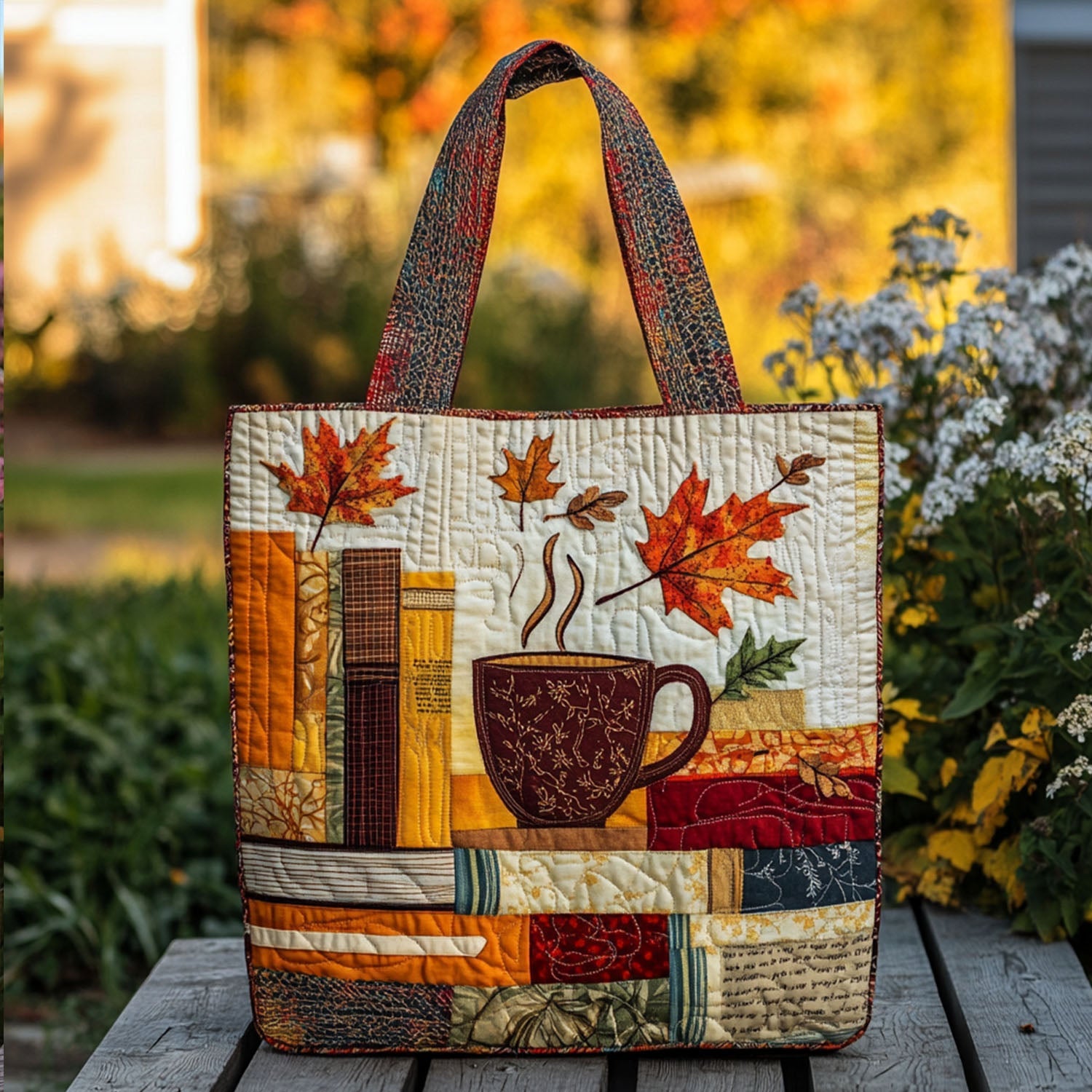 Autumn Stories Quilted Tote Bag Book Gifts For Father's Day