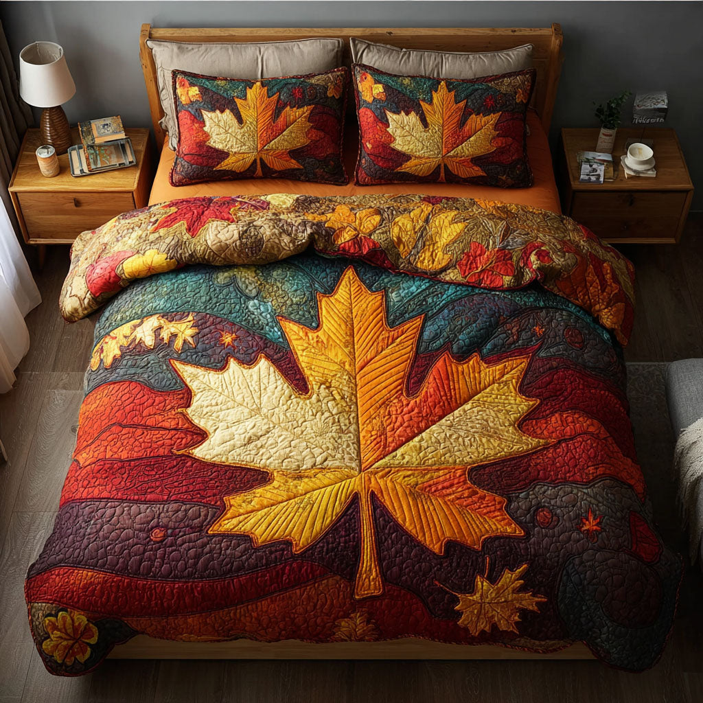 Autumn Stroll Quilted Bedding Set Bed Decorations Mid Autumn Festival Gift Ideas
