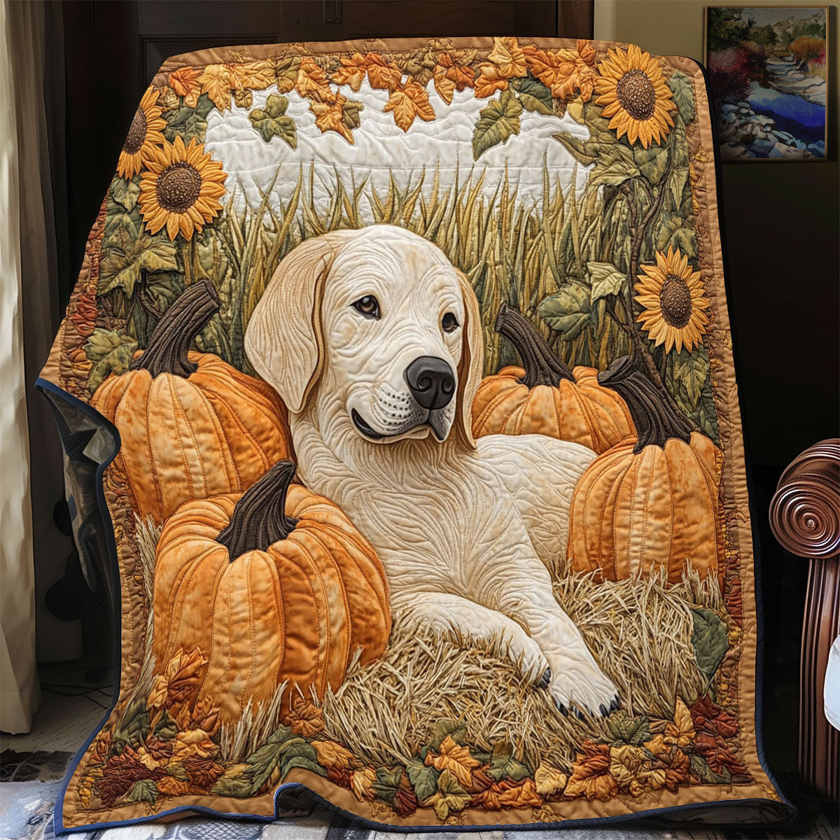 Autumn Sunshine Quilt Perfect Housewarming Gift with Quilt Blanket