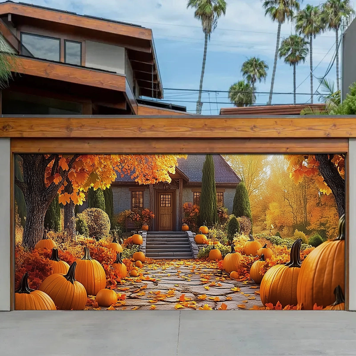Autumn Themed Garage Door Banner Fall Decorations Gifts For Pumpkin Lovers