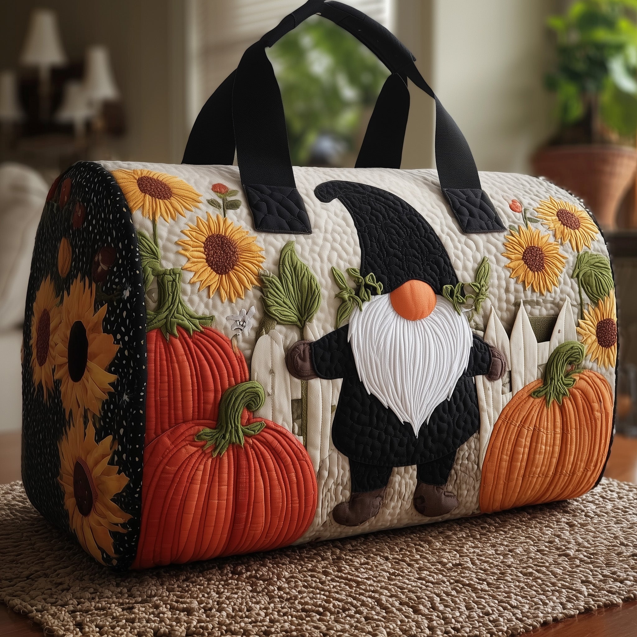Autumn Vibe Quilted Duffle Bag Graduation Gift Idea