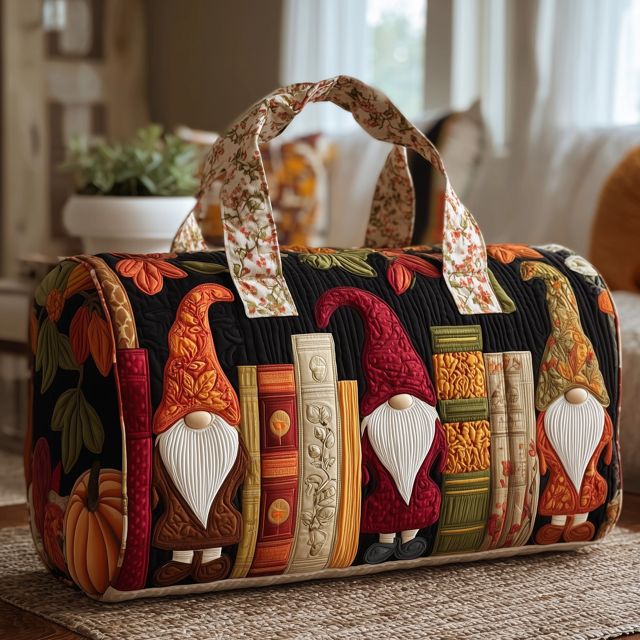 Autumn Vibe Quilted Duffle Bag Winter Season Must Have