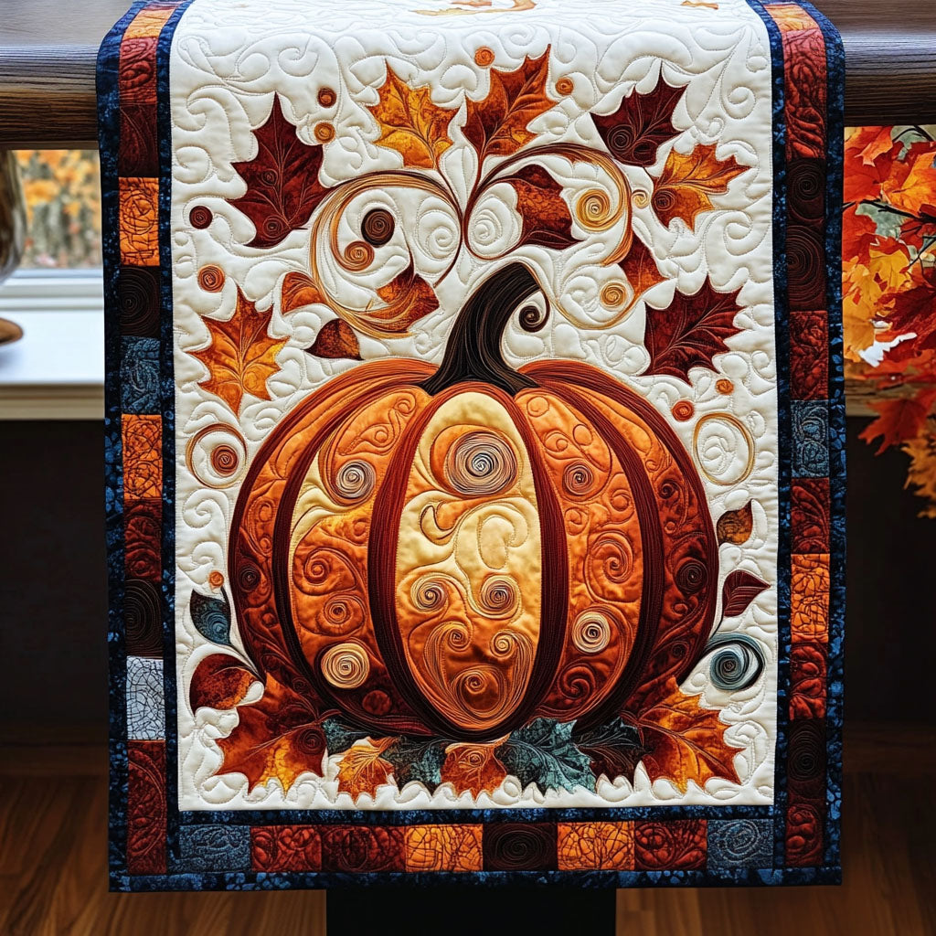 Autumn Whisper Quilted Table Runner Autumn Table Runner Gift Ideas For Mother In Law