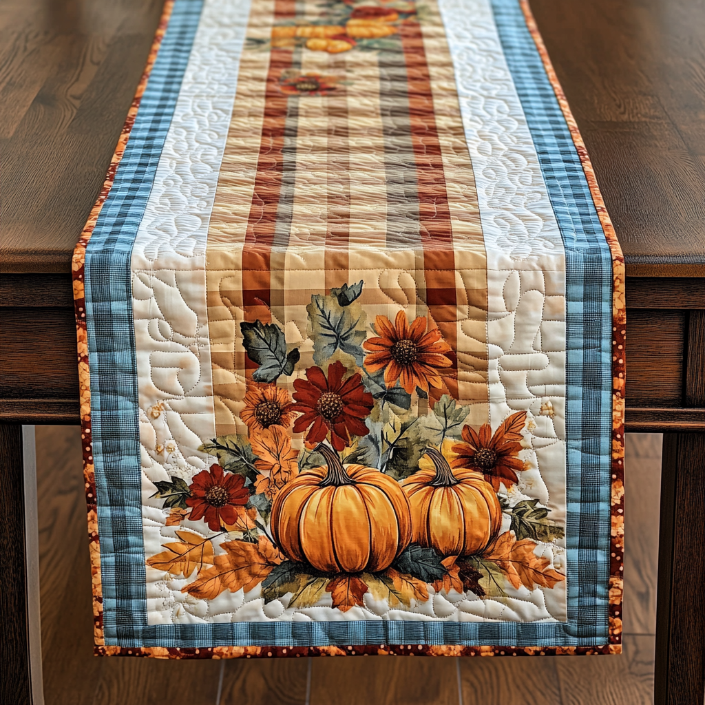 Autumn Whispers Quilted Table Runner Autumn Table Runner Useful Gifts For Mom