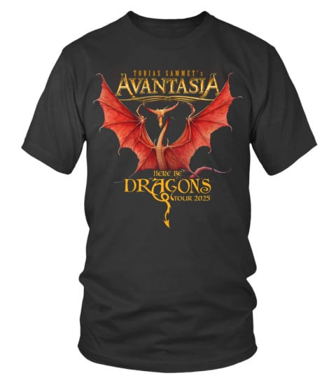 Avantasia Here Be Dragons Tour 2025 T-Shirt Gifts For Husband