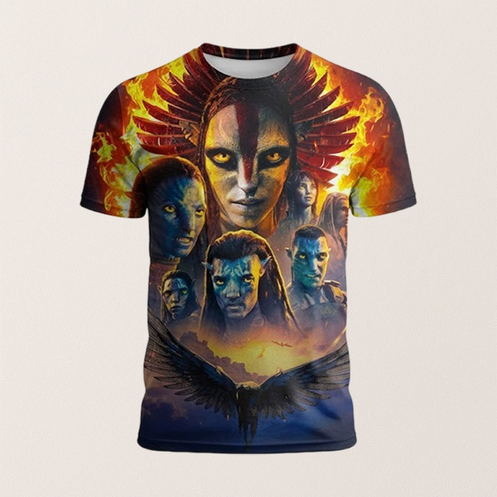 Avatar 3 Fire And Ash Shirt 2025 Na'vi Characters Movie Art T-Shirt Avatar Merch Gifts For Fans