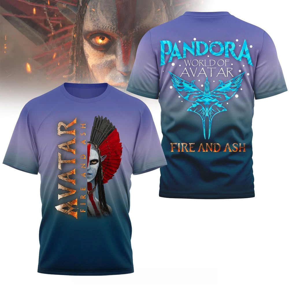 Avatar Fire And Ash Pandora World Of Avatar T-Shirt Avatar Merch Gifts For Movie Lovers