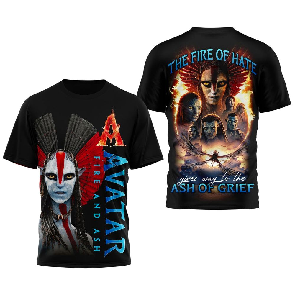 Avatar Fire And Ash T-Shirt The Fire Of Hate Gives Way To The Ash Of Grief Shirt Avatar Merch