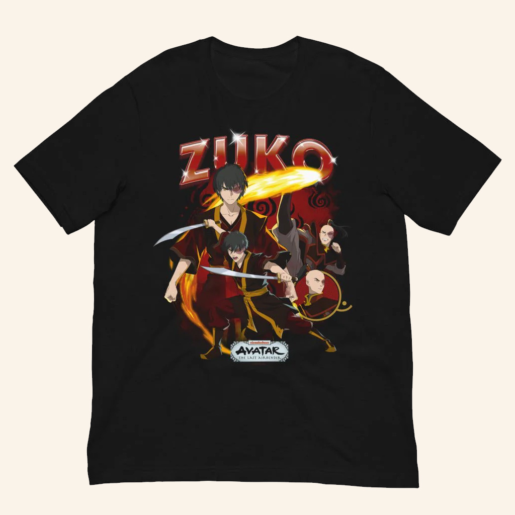 Avatar The Last Airbender Merch Zuko Heartthrob T-Shirt Gifts Ideas For Husband