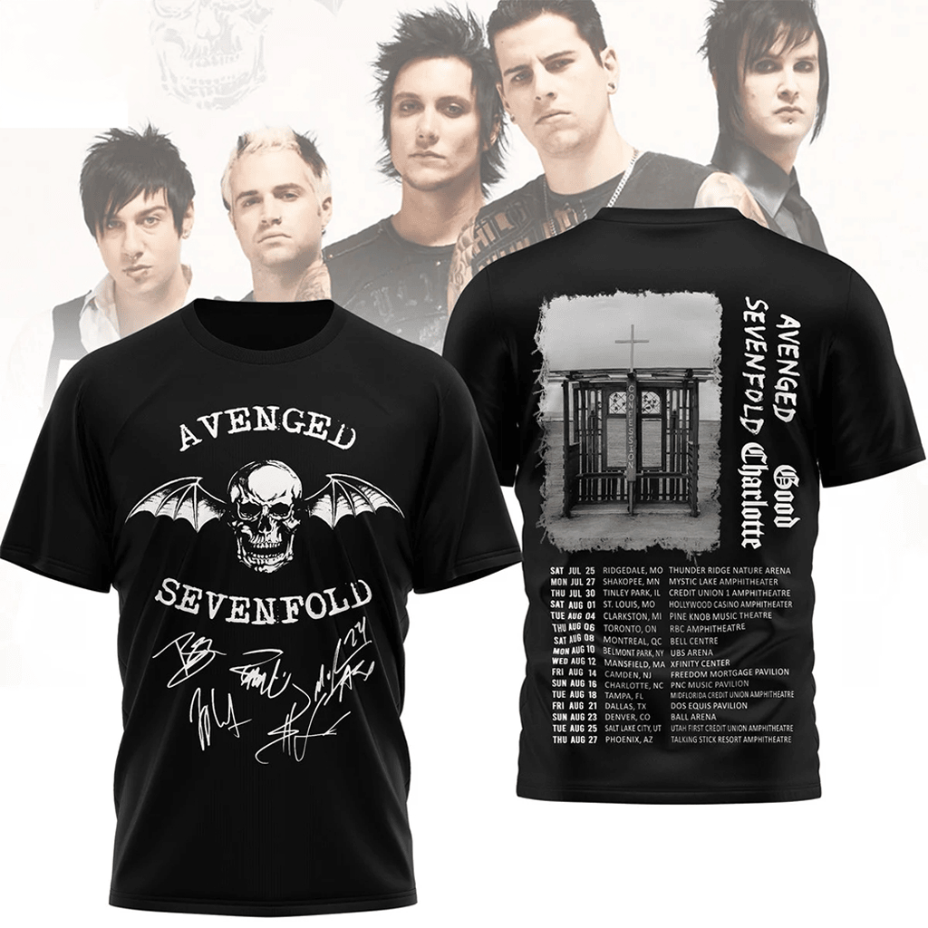 Avenged Sevenfold Good Charlotte 2026 North American Tour Shirt Avenged Sevenfold Merch