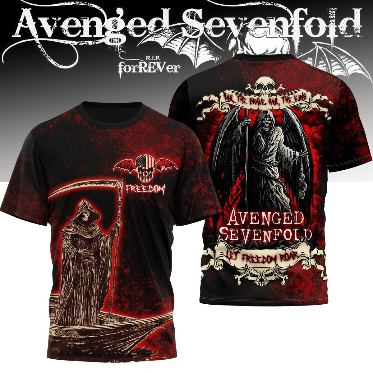 Avenged Sevenfold Let Freedom Road T-Shirt Cool Gifts For Music Lovers