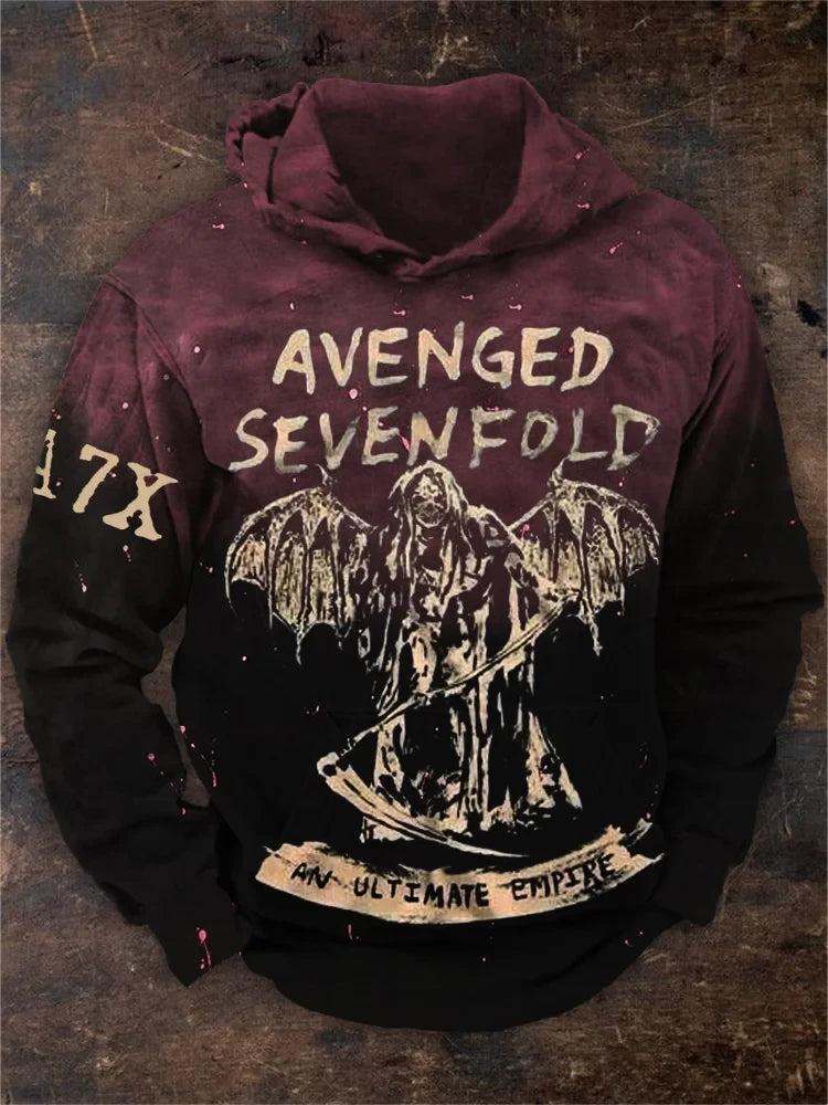 Avenged Sevenfold Merch Avenged Sevenfold Grim Reaper Hoodie Gifts For Father's Day From Son